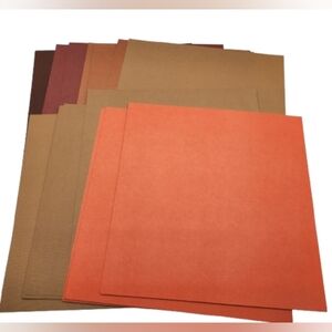 Assorted Cardstock Paper Set - Orange & Brown